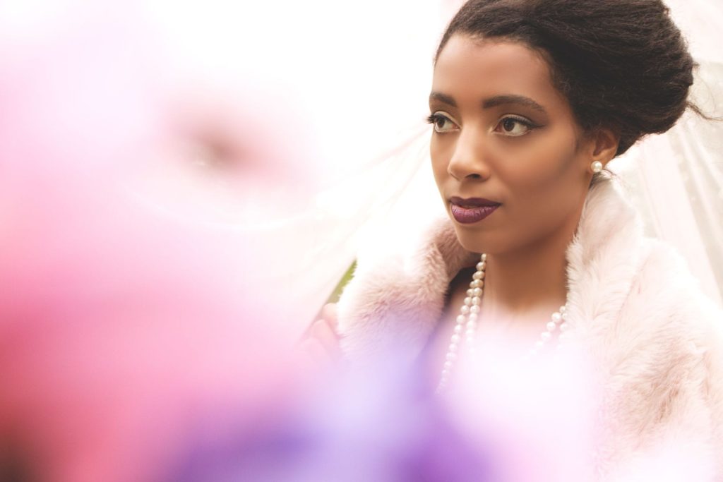 Portrait of a bride on a wedding, elopement and wedding photographer Birmingham