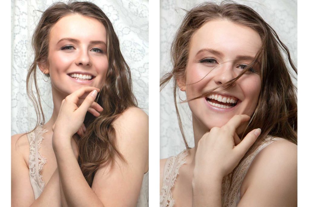 How to add movement to your portraits. Use a hair dryer or a fan to add motion to the hair - Anastasia Jobson photography