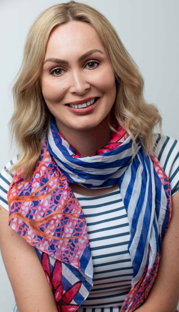 A professional headshot of a blond female counselling specialist. Birmingham Headshot photographer