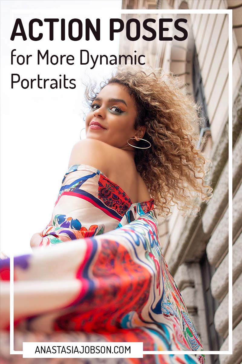 Action posing ideas for more dynamic portraits - Anastasia Jobson Photography business blog