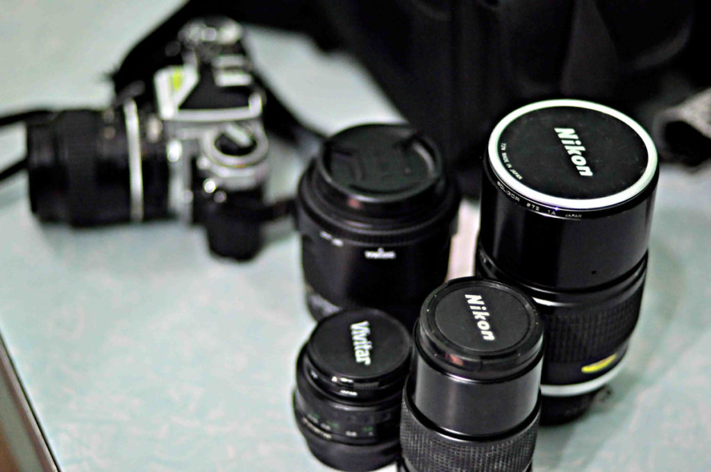 Nikon, Vivitar vintage lenses