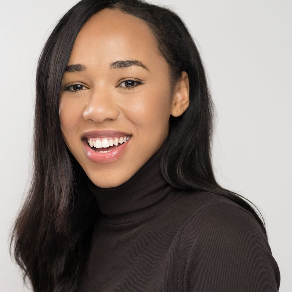 Professional headshot portrait of a Birmingham actor with white background