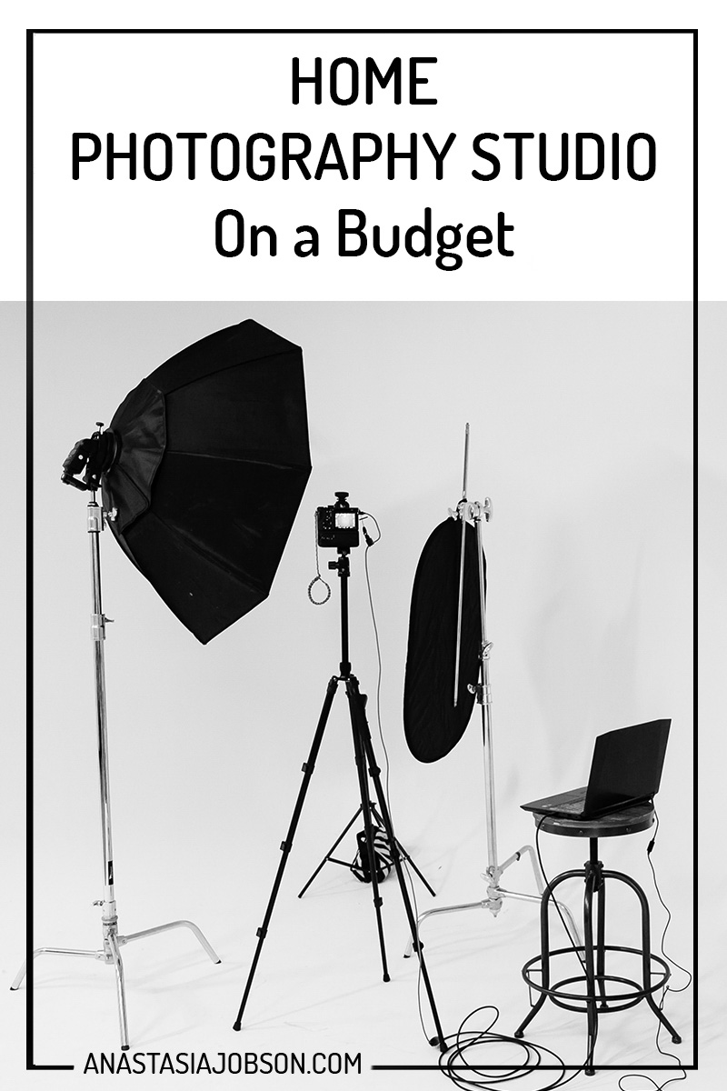 home photography studio on budget - create your own photo studio anywhere - Anastasia Jobson photography blog