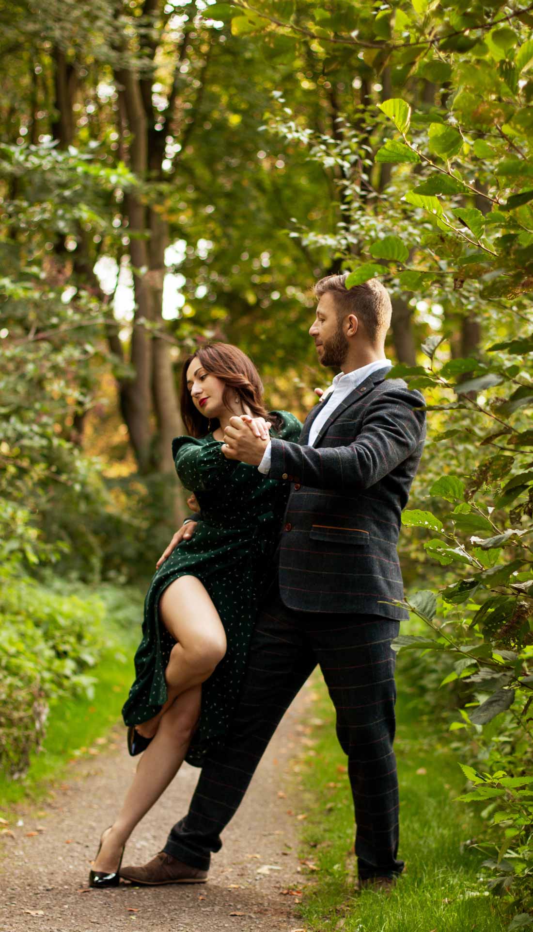 A couple dancing in the park, dance couple, dance photographer Birmingham UK, outdoor dance photoshoot in Birmingham park, dance photographer UK, dance photography inspiration