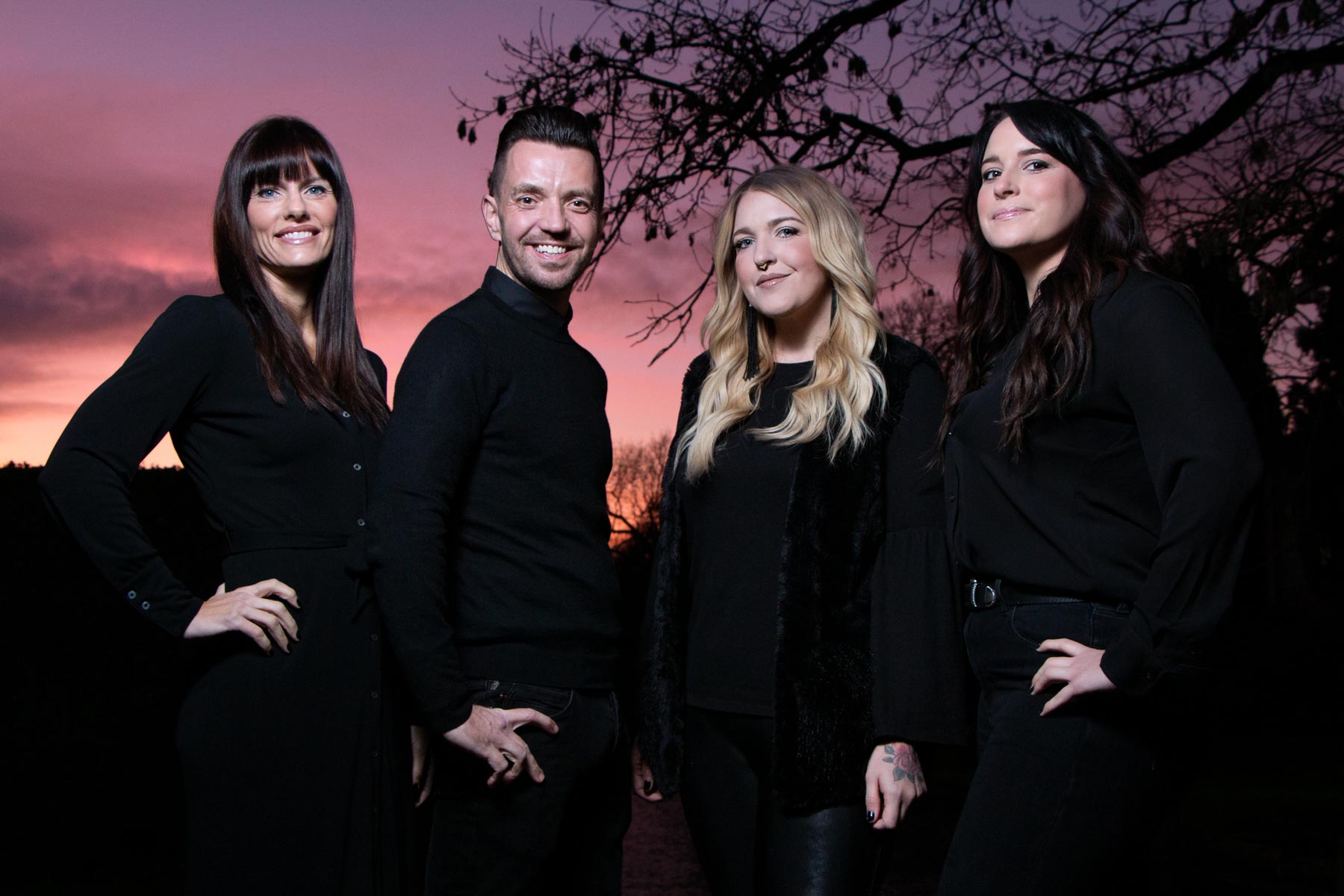 On-location business portrait and personal branding photography Birmingham UK. Beat on-Location photography lighting kit