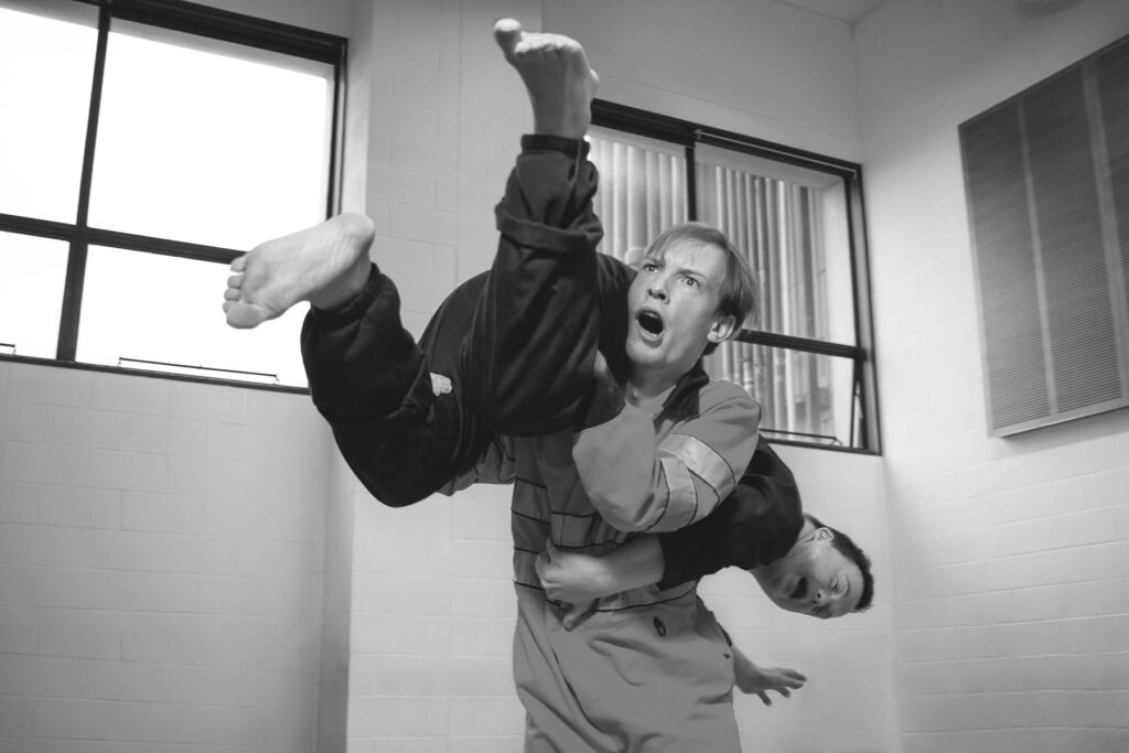 Tom'n'Rob rehearsal at Birmingham Hippodrome. Theatre and dance photographer Birmingham uk 