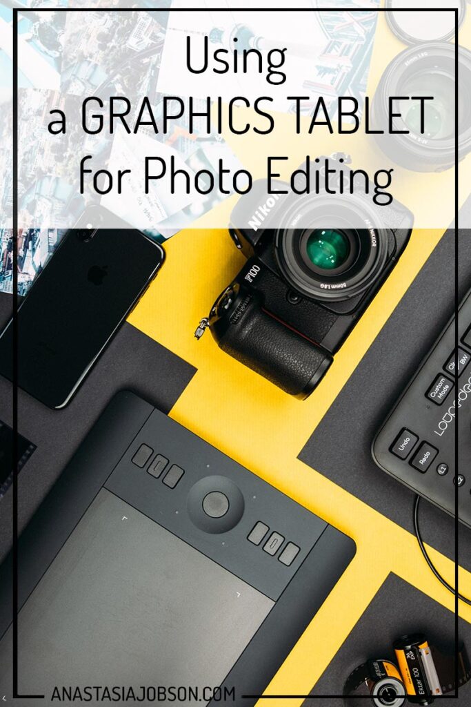 Using a graphics tablet for photo editing and retouching