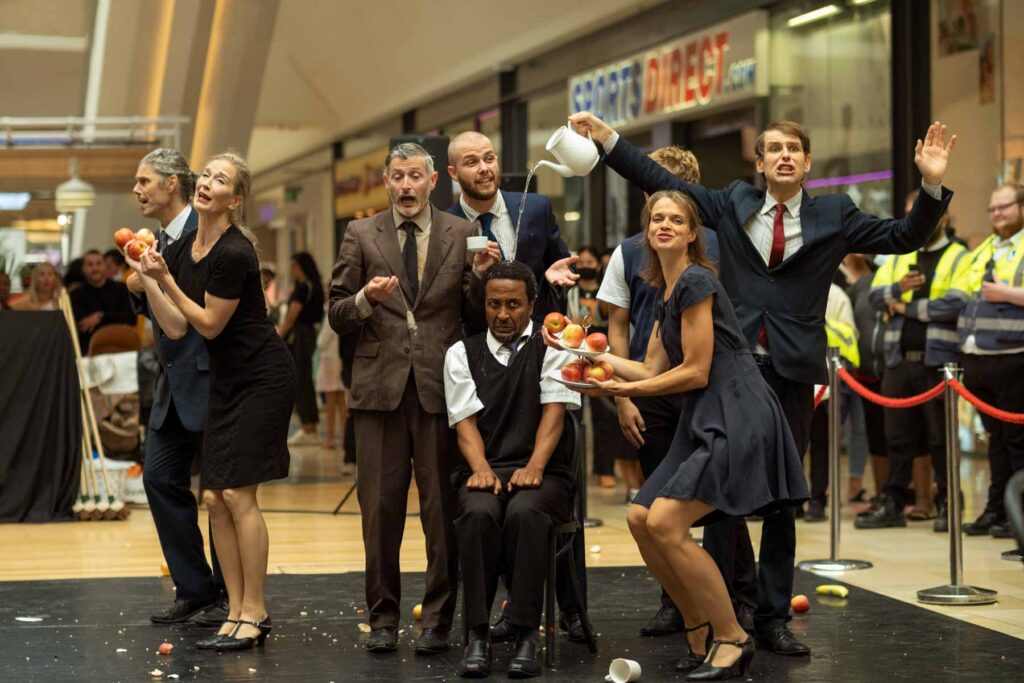 Gandini Juggling at Bullring performing at Birmingham Weekender