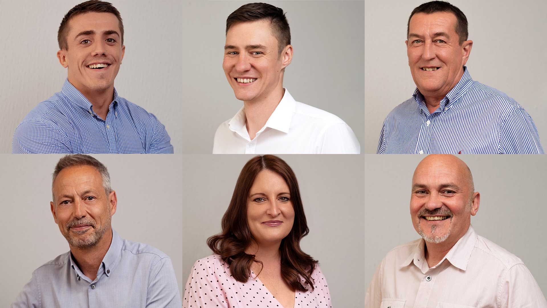 Corporate team profile shots for Jones & Woolman UK