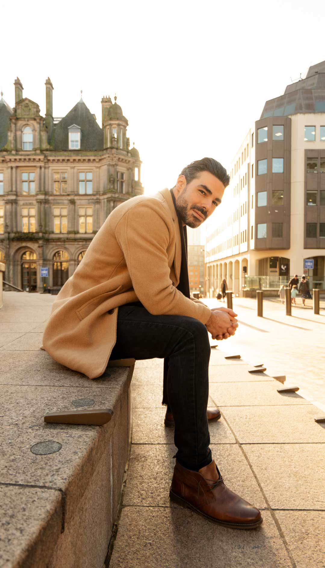 street fashion portrait in Birmingham city center