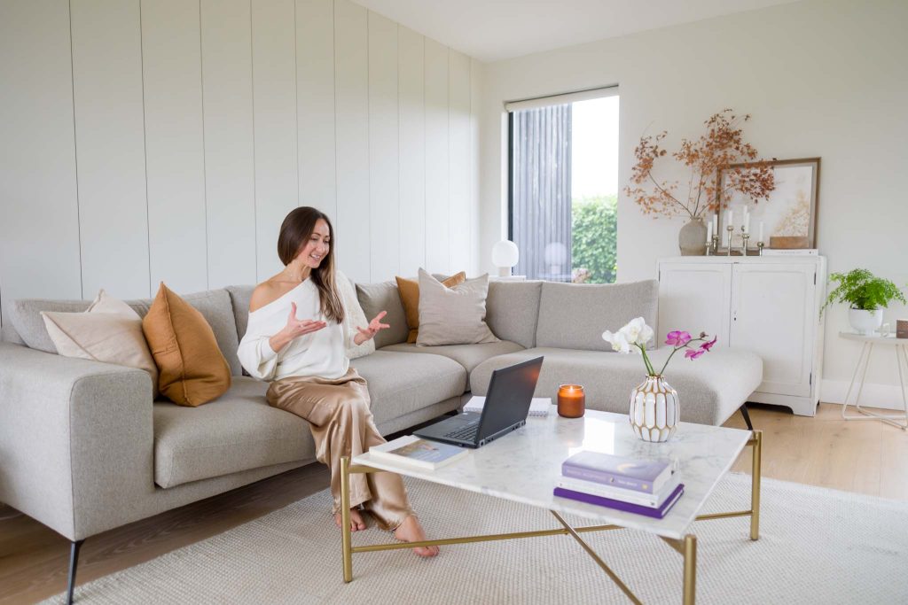 well-being coach brand photoshoot