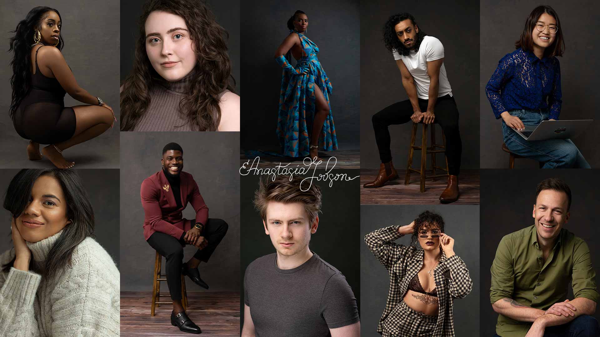 studio portrait and headshot photography work by Anastasia Jobson