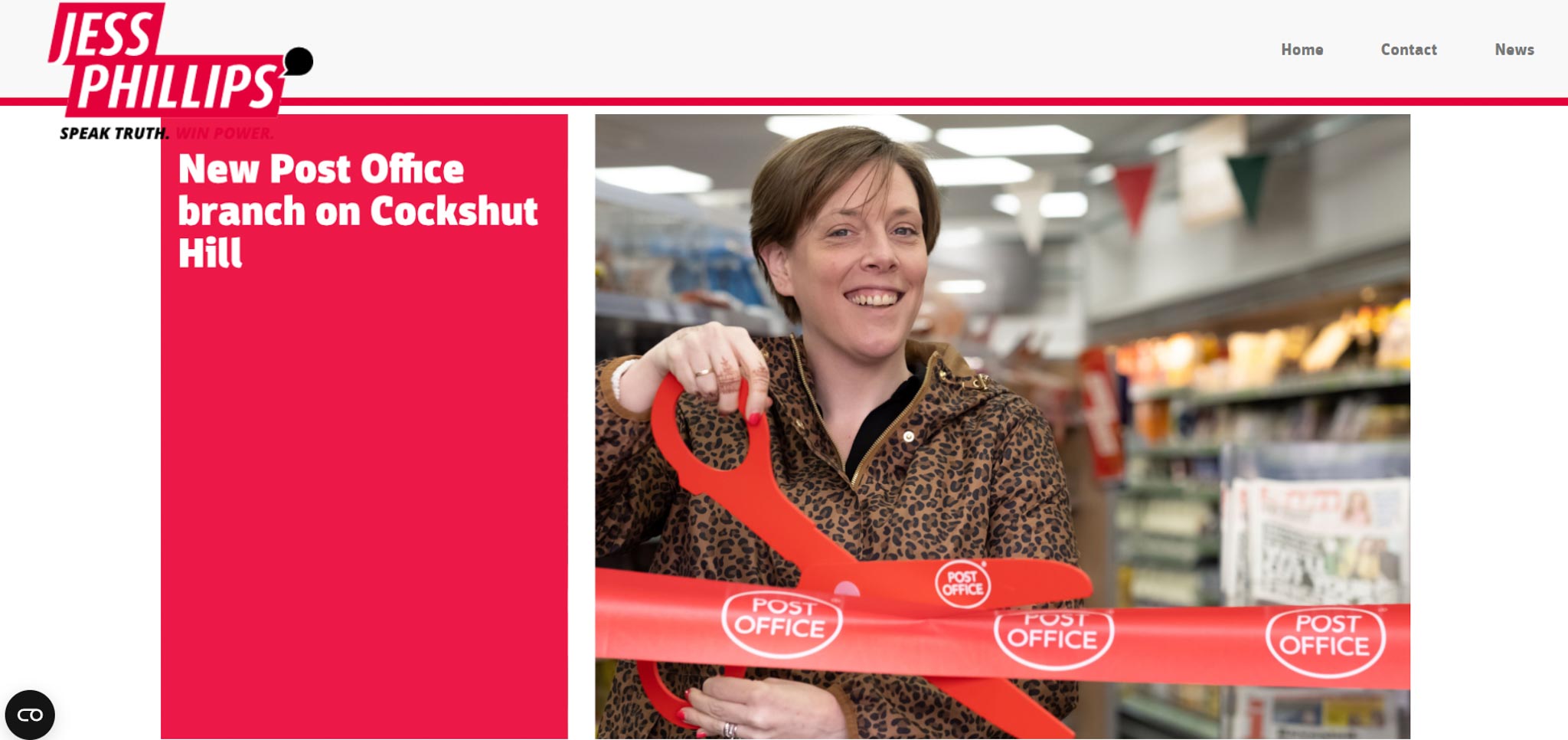 Jess Phillips officially opens a new Post Office branch in Birmingham