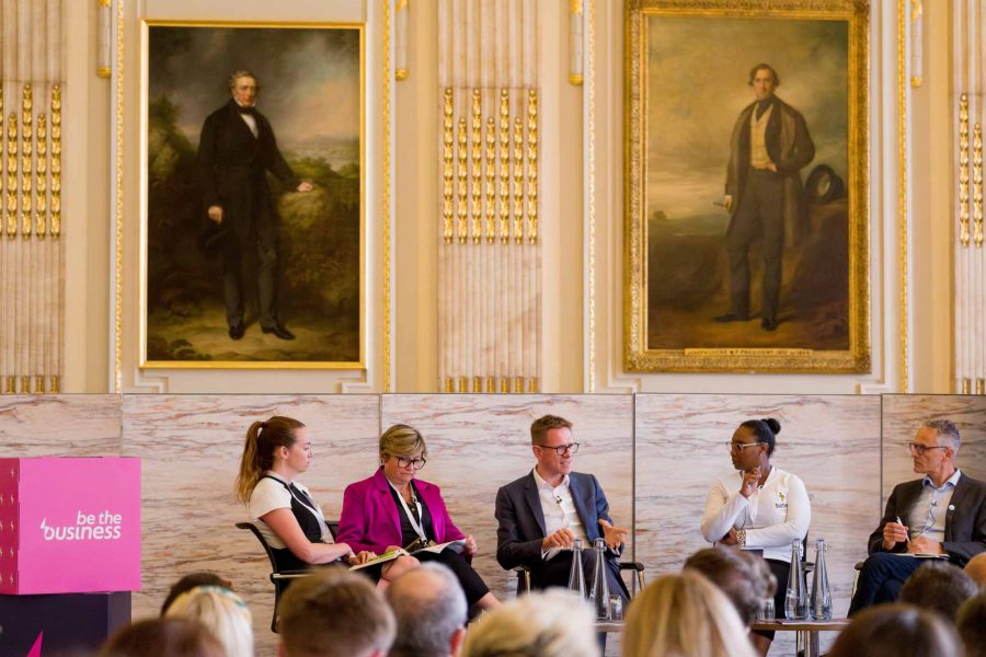 panel discussion during a conference event in London