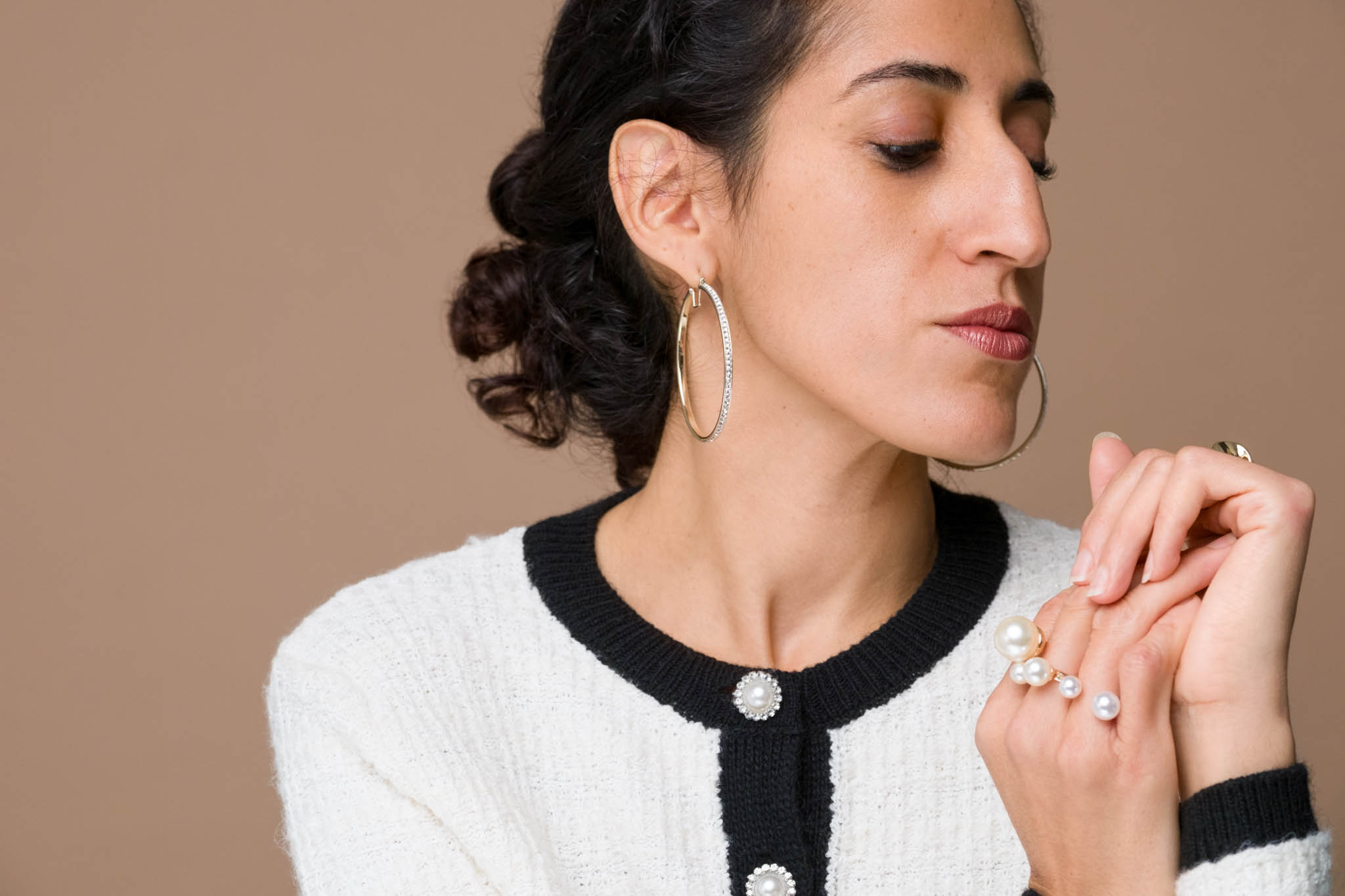 jewellery on model photography, modelling over 30
