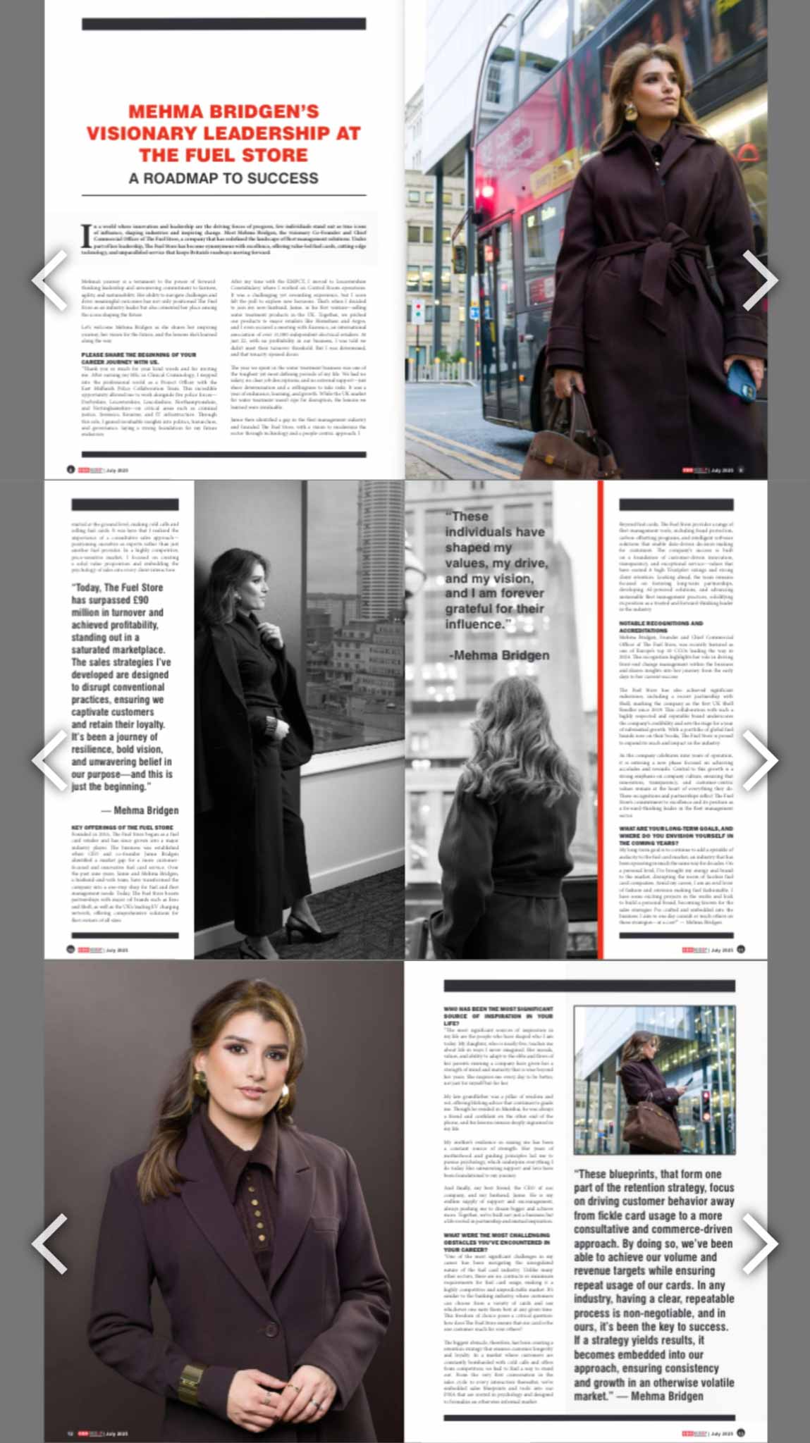 Magazine article photography featuring Mehma Bridgen. Photography by Anastasia Jobson